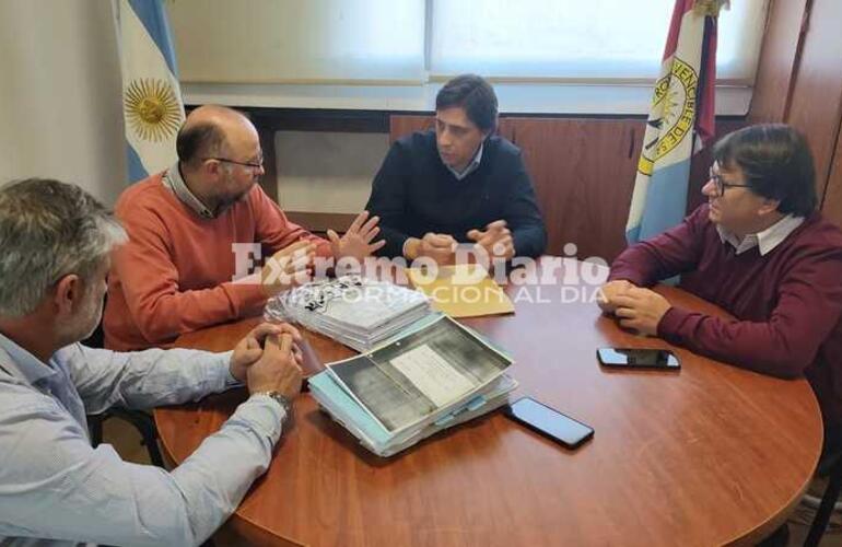 Los presidentes comunales de Fighiera, Albarellos y Cnel. Bogado en Santa Fe