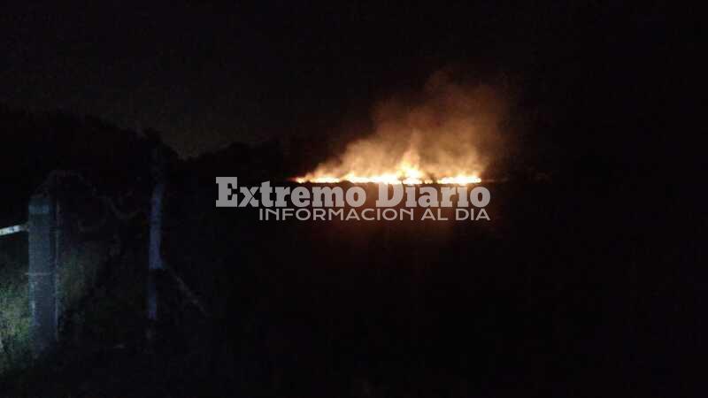 Imagen de Incendio en un campo en Fighiera
