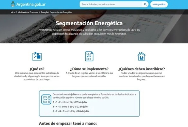 Imagen de Más de 600 mil personas ya se inscribieron en el registro para acceder a los subsidios de luz y gas