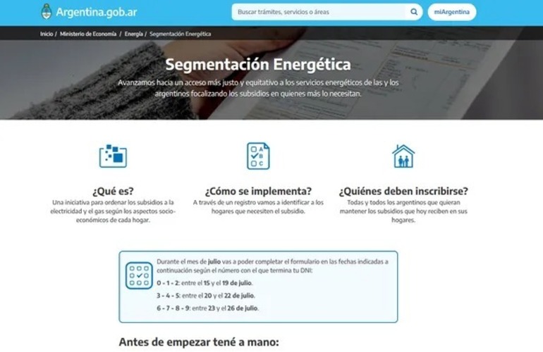 Imagen de Más de 600 mil personas ya se inscribieron en el registro para acceder a los subsidios de luz y gas