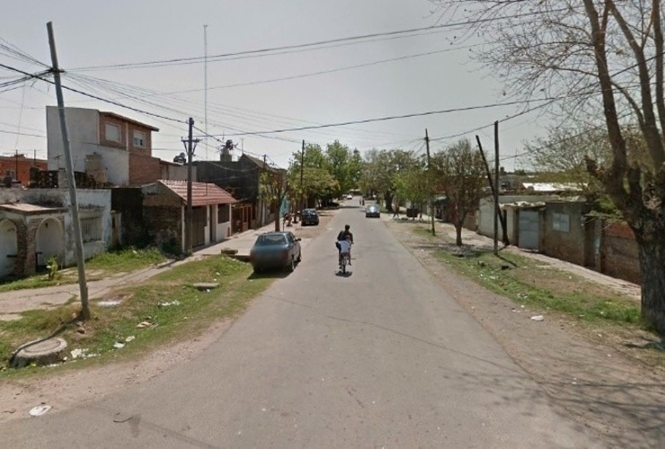 Esmeralda entre Biedma y Quintana, la cuadra del nuevo homicidio. (Google Street View)