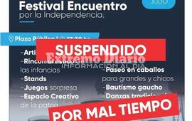 Imagen de Fighiera: Se suspendi&oacute; el Festival encuentro de la Independencia