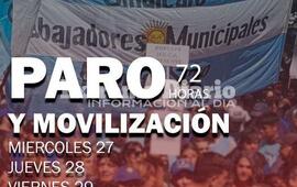 Imagen de Municipales: Anunciaron un paro de 72 horas