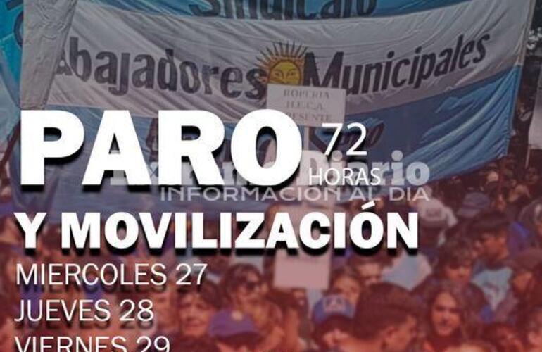 Imagen de Municipales: Anunciaron un paro de 72 horas