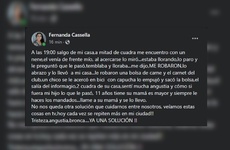 Foto: captura de pantalla Facebook