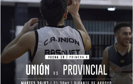 Imagen de B&aacute;squet: Uni&oacute;n recibe a Provincial por la fecha 19 del torneo de Primera A.