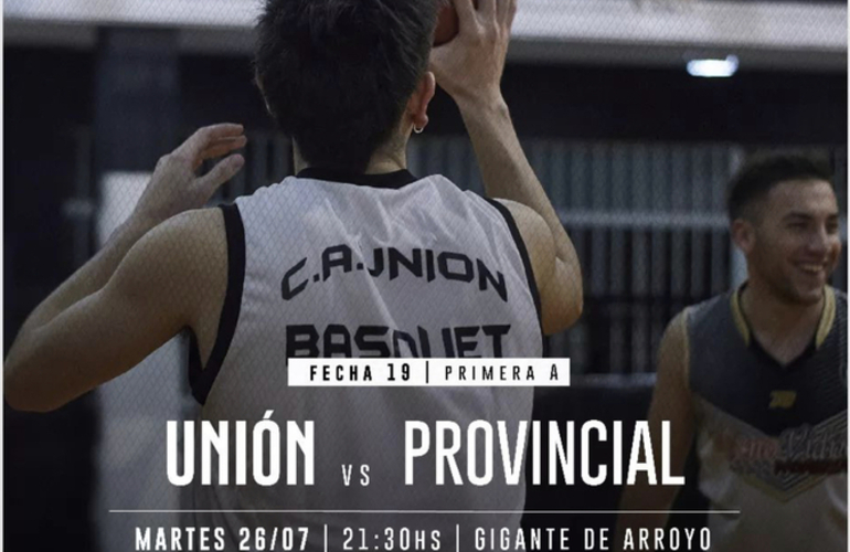 Imagen de Básquet: Unión recibe a Provincial por la fecha 19 del torneo de Primera A.