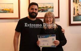 Imagen de Mar&iacute;a Elena Suarez present&oacute; la muestra �Dejando huellas de colores�