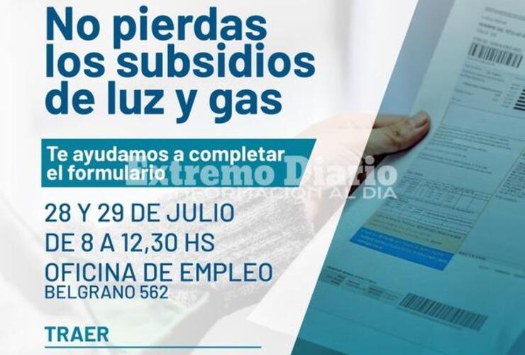 Imagen de Segmentación energética: La Municipalidad ayudará a completar los formularios