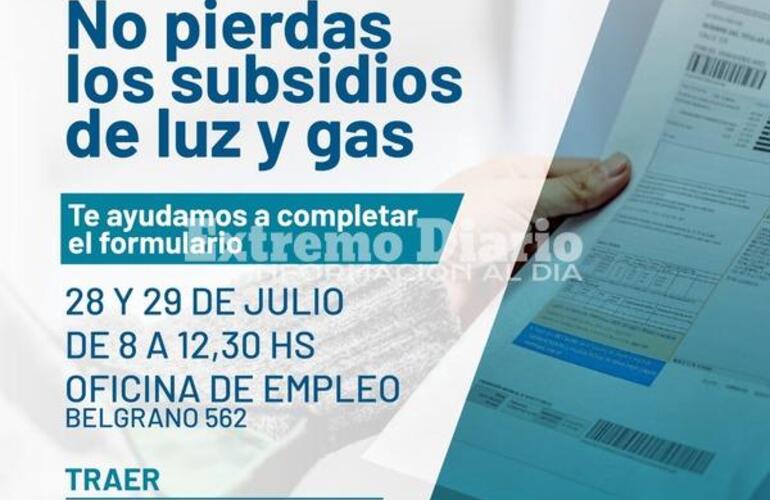 Imagen de Segmentaci&oacute;n energ&eacute;tica: La Municipalidad ayudar&aacute; a completar los formularios