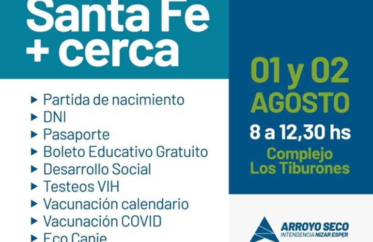 Imagen de El operativo "Santa Fe + Cerca" llega a Arroyo Seco