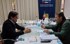 Stangoni y el Director de Vialidad Oscar Ceschi