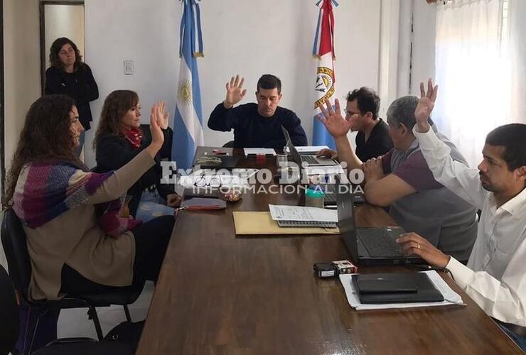 Concejales en la última sesión ordinaria