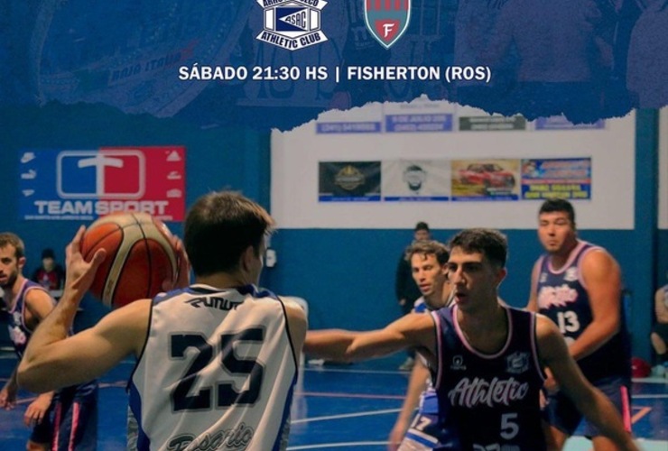 Imagen de Básquet: Athletic enfrentará a Fisherton por la fecha 5 de la Zona Campeonato.