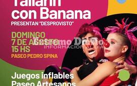 Imagen de D&iacute;a de las Infancias: Tallar&iacute;n con banana en el Paseo Pedro Spina