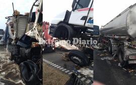 Bomberos Voluntarios trabajaron en el lugar.