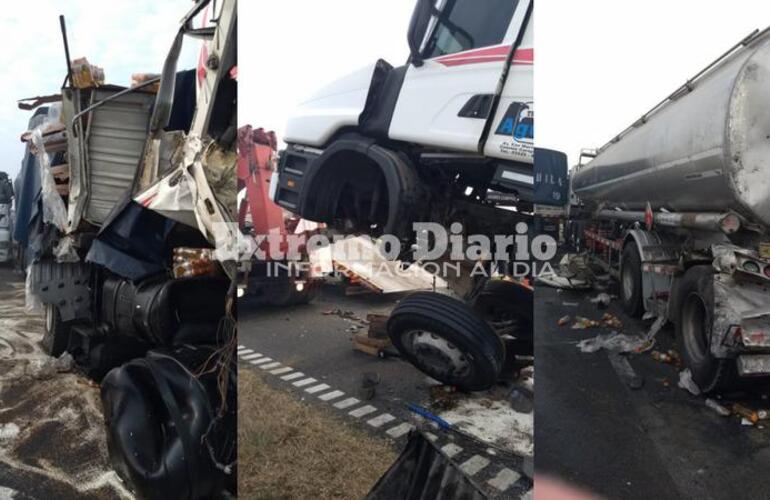 Bomberos Voluntarios trabajaron en el lugar.