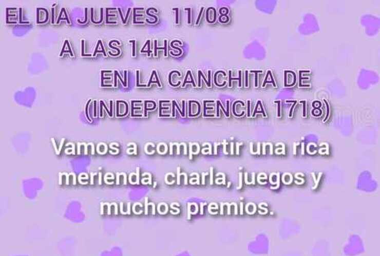 Ser&aacute; un encuentro abierto destinado especialmente para mujeres.