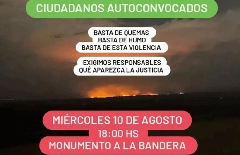 Imagen de Fuego en las islas: sin humo y con pocos focos activos en la previa a la concentración en el Monumento