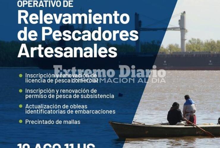 Imagen de Operativo de relevamiento de pescadores artesanales