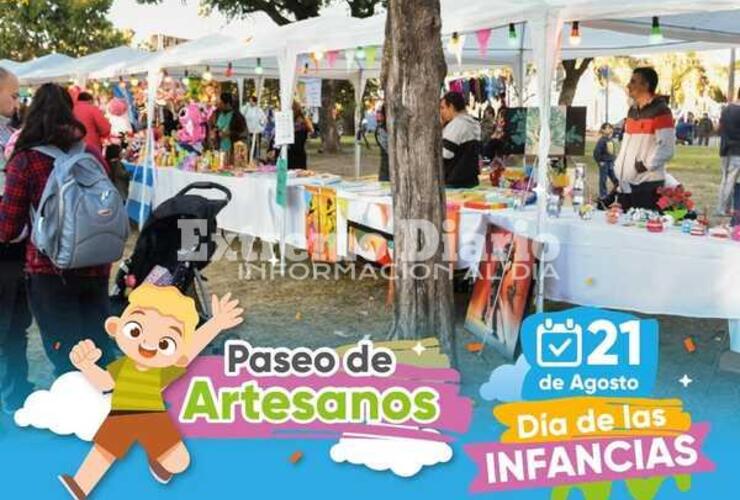 Imagen de Paseo de artesanos en el festejo del Día de las Infancias en Fighiera