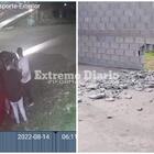 Imagen de Quedó filmado: Chocó contra paredón del corralón Nuevo Horizonte y se fugó