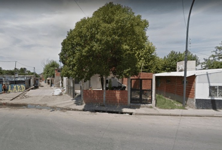 La zona en la que mataron al chico de 14 años, a pocos metros del puente Molino Blanco. (Captura Street View)