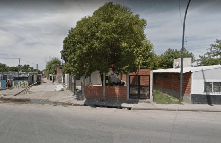 La zona en la que mataron al chico de 14 años, a pocos metros del puente Molino Blanco. (Captura Street View)