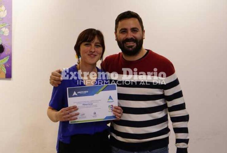 Imagen de Se inaugur&oacute; la muestra "Aqu&iacute; y ahora" de Malena Caruso