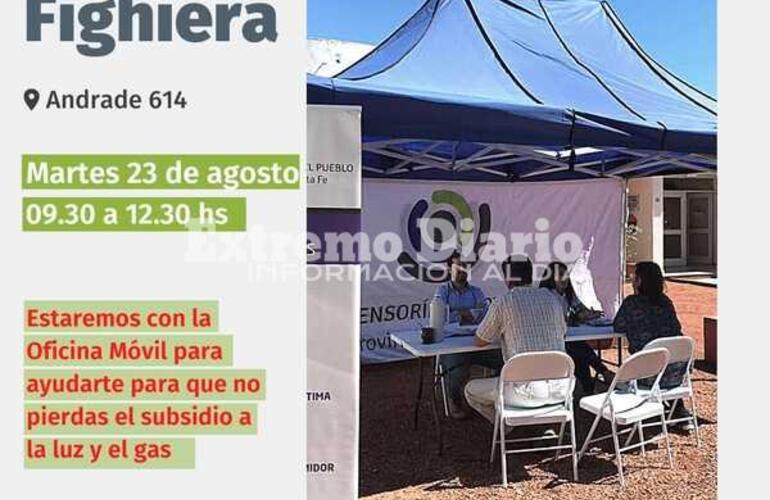 Imagen de La oficina m&oacute;vil de la Defensor&iacute;a del Pueblo vuelve a Fighiera