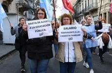 Además del paro, los docentes se movilizarán el miércoles en la capital provincial. (Alan Monzón/Rosario3)