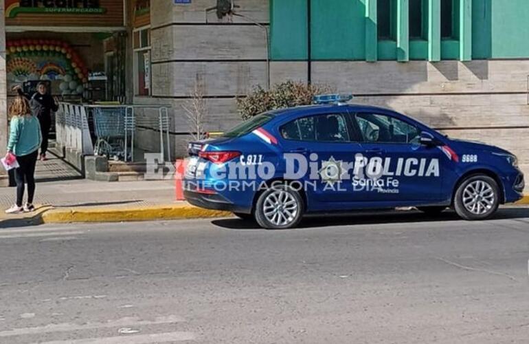 El m&oacute;vil, tras el aviso, lleg&oacute; r&aacute;pidamente al lugar.