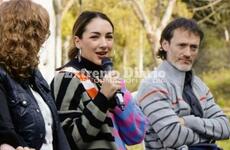 En el marco de la Semana de la Educación Sexual Integral, la actriz y militante feminista dio una charla.