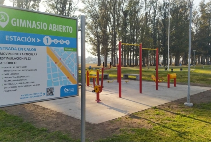 Veredas nuevas frente a Tránsito, estaciones de gimnasios a cielo abierto, y más en el Parque Central.