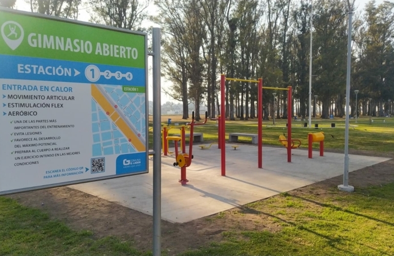 Veredas nuevas frente a Tránsito, estaciones de gimnasios a cielo abierto, y más en el Parque Central.