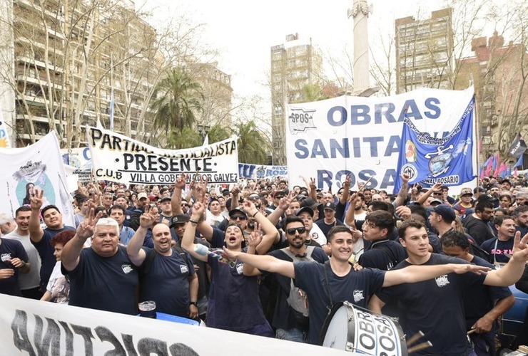 Los gremios y las agrupaciones afines coparon la parada. Foto: Franco Trovato Fuoco