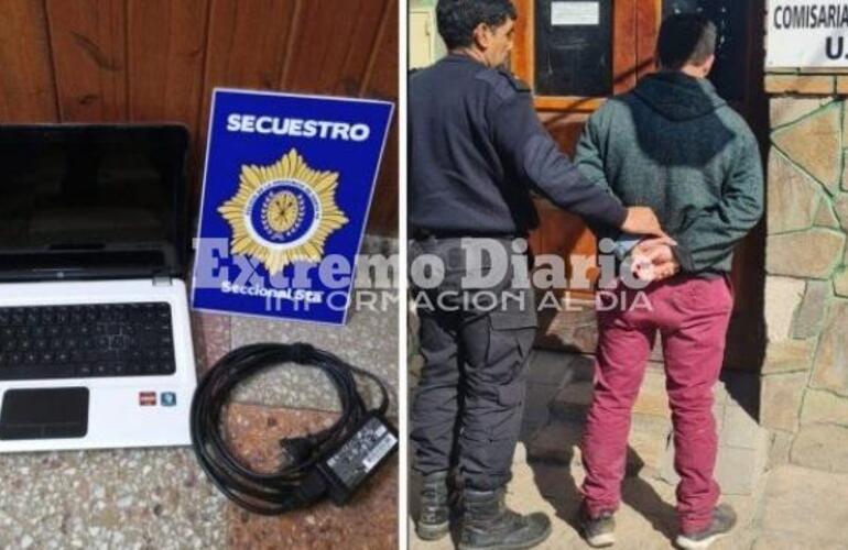 Fue en Santa Fe. Este domingo policías de la Comisaría 5ª detectaron la notebook robada de un auto estacionado el 25 de agosto por el GPS de la computadora.