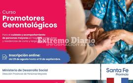 Imagen de La provincia distar&aacute; un nuevo curso de promotores gerontol&oacute;gicos