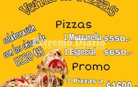 Imagen de Venta de pizzas para colaborar con alumnos de la escuela Comercial