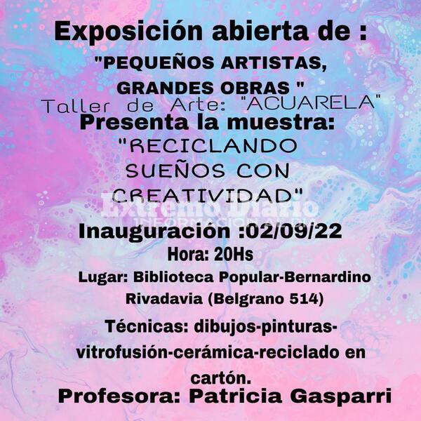 Imagen de El taller de arte "Acuarela" expondr&aacute; en la Biblioteca Popular