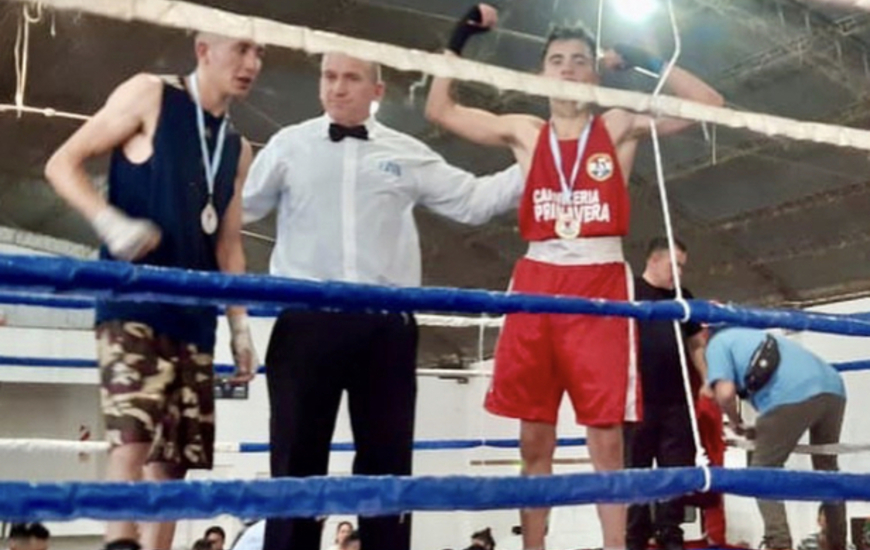 Imagen de Axel �Tun Tun� Garc&iacute;a fue medalla de oro en el Interprovincial de Boxeo gan&aacute;ndole la final a C&oacute;rdoba