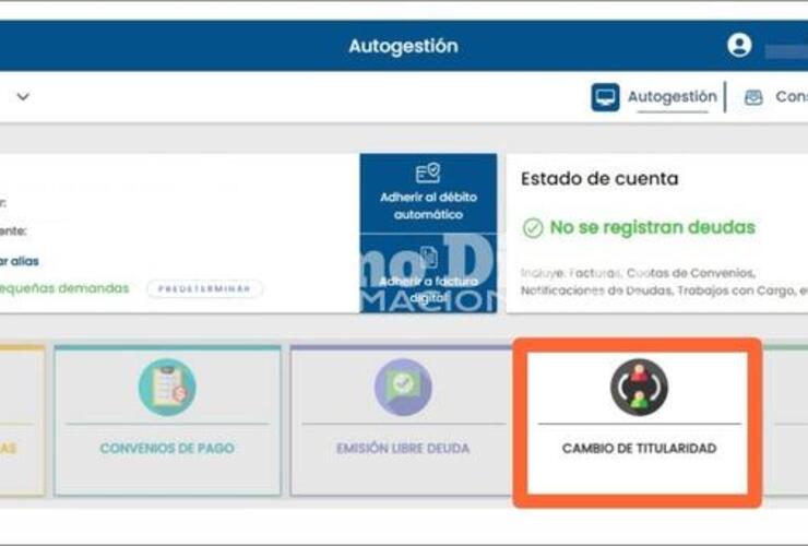 Imagen de La EPE habilitó el cambio de titularidad a través de su oficina virtual