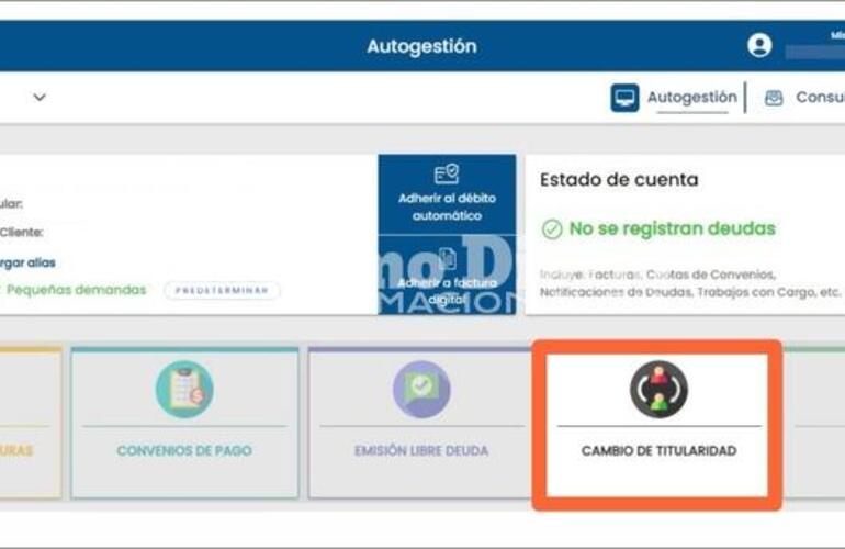 Imagen de La EPE habilit&oacute; el cambio de titularidad a trav&eacute;s de su oficina virtual
