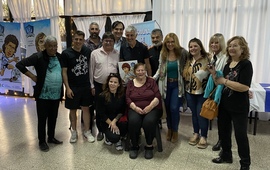 Ricardo Giusti disfrut&oacute; el homenaje junto a sus seres queridos.