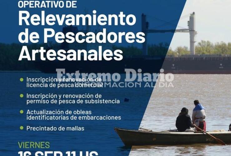 Imagen de Operativo de relevamiento de pescadores artesanales