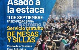 Imagen de 5to concurso de asado a la estaca: Servicio gratuito de mesas y sillas