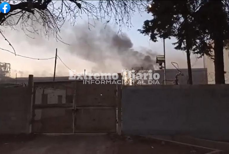 Imagen de General Lagos: Incendio en la planta de Dreyfus