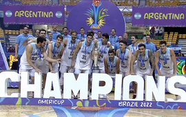 Imagen de B&aacute;squet: Argentina, Campe&oacute;n de la AmeriCup 2022, tras vencer en la Final a Brasil.