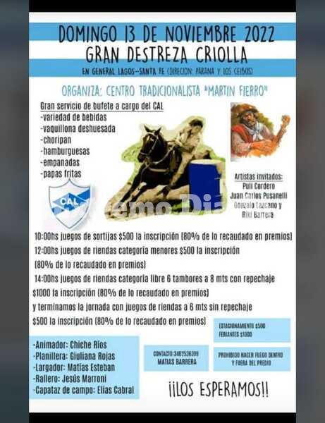 Imagen de Gran destreza criolla en General Lagos