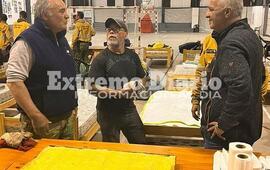 Imagen de Todos h&eacute;roes: Los ex combatientes de Malvinas le cocinaron a los brigadistas
